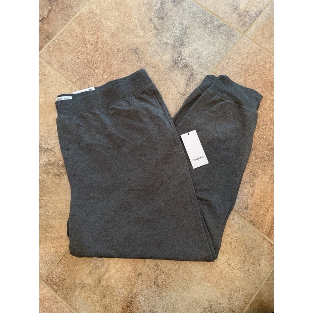 Men's Goodfellow Dark Gray Knit Joggers Size XXL NWT Tapered Ultra Soft